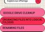 organize and upload files in your google drive
